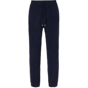 Saint Laurent, Heren, Broeken, Blauw, Maat: L Katoen,