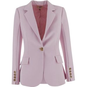 Elisabetta Franchi, Dames, Jassen, Roze, Maat: M Poliester,