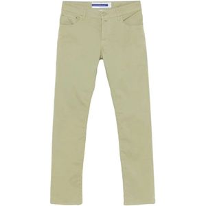 Jacob Cohën, Heren, Broeken, Groen, Maat: W33 Katoen,