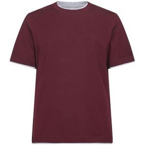 Brunello Cucinelli, Heren, Tops, Rood, Maat: S Katoen,