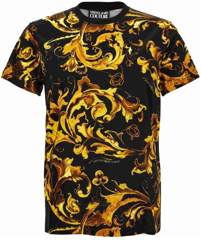 Versace Jeans Couture - Shirt - Donkergeel/Zwart