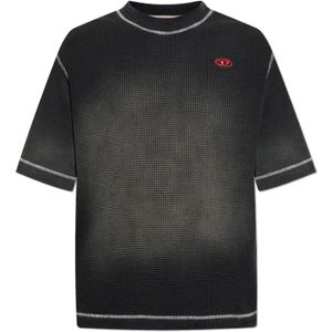 Diesel, Heren, Tops, Grijs, Maat: S Katoen,