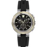 Versace V-Extreme PRO Chrono Siliconen Horloge , Black , Heren , Maat: ONE Size