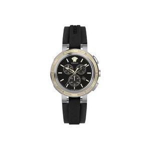 Versace V-Extreme PRO Chrono Siliconen Horloge , Black , Heren , Maat: ONE Size