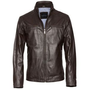 Bugatti, Heren, Jassen, Bruin, Maat: M Leer,