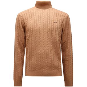 Sun68, Heren, Truien, Beige, Maat: 2XL