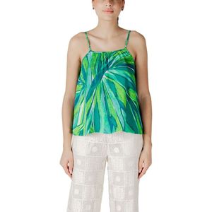 Only, Dames, Tops, Groen, Maat: L Viscose,