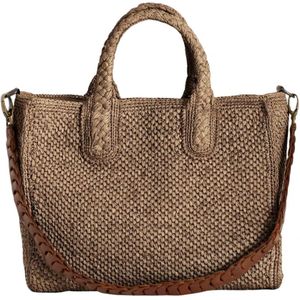 Ibeliv, Dames, Tassen, Bruin, Maat: ONE Size Katoen,