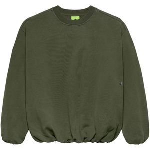 New Amsterdam Surf Association, Heren, Sweatshirts & Hoodies, Groen, Maat: S Katoen,