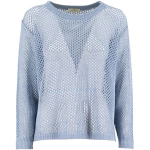 Panicale, Dames, Truien, Blauw, Maat: XS