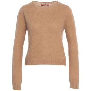 Max Mara, Dames, Truien, Bruin, Maat: M Mohair,
