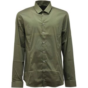 Patrizia Pepe, Heren, Overhemden, Groen, Maat: XL Jersey,