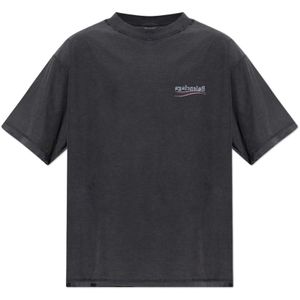 Balenciaga, Heren, Tops, Zwart, Maat: M Katoen,