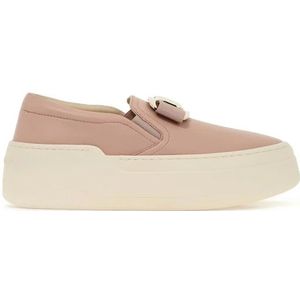 Ferragamo, Dames, Schoenen, Roze, Maat: 38 1/2 EU Leer,