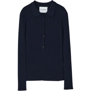 Closed, Dames, Tops, Blauw, Maat: L Nylon,