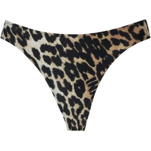 Ganni, Dames, Badkleding, Bruin, Maat: XS Polyamide,