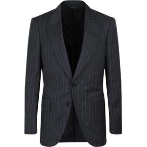 Tom Ford, Heren, Jassen, Grijs, Maat: L Wol,