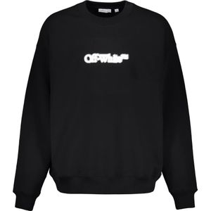 Off White, Heren, Sweatshirts & Hoodies, Zwart, Maat: S Katoen,