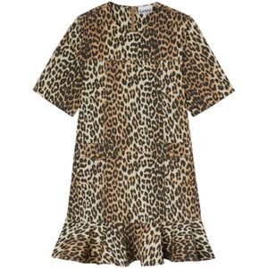Ganni, Dames, Jurken, Veelkleurig, Maat: S