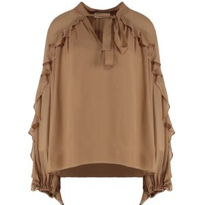 Zimmermann, Dames, Blouses & Shirts, Bruin, Maat: S Viscose,