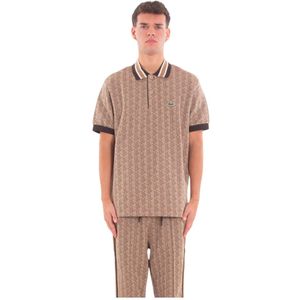 Lacoste, Heren, Tops, Beige, Maat: XL Katoen,