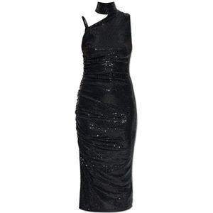 Versace Jeans Couture, Dames, Jurken, Zwart, Maat: XS