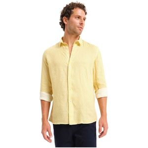 Peninsula, Heren, Overhemden, Veelkleurig, Maat: S Linnen,
