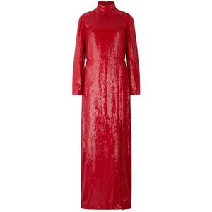 Valentino Garavani, Dames, Jurken, Rood, Maat: XS Zijde,