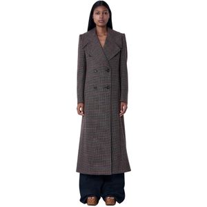 Chloé, Dames, Mantels, Bruin, Maat: XS Wol,