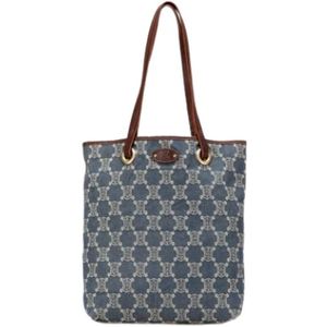 Celine Vintage, Dames, Pre-owned, Blauw, Maat: ONE Size Denim,