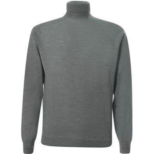 Drumohr, Heren, Truien, Grijs, Maat: 3XL Wol,