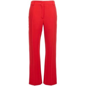 Valentino Garavani, Dames, Broeken, Rood, Maat: 2XS Zijde,