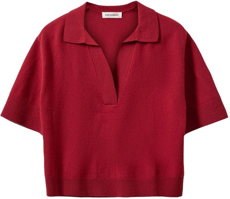 Sofie Schnoor, Dames, Blouses & Shirts, Rood, Maat: L Wol,