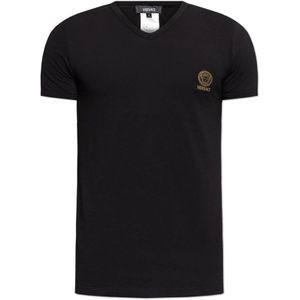 Versace, Heren, Tops, Zwart, Maat: XL Katoen,