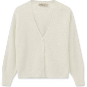 MOS Mosh - Mmthora V-Neck Knit Cardigan - Ecru - Dames - Gebreid Vest
