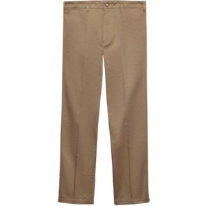 Prada, Heren, Broeken, Beige, Maat: S