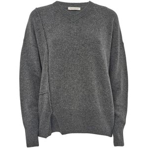 Manila Grace, Dames, Truien, Grijs, Maat: S Wol,