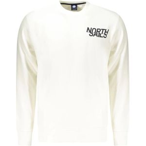 North Sails, Heren, Sweatshirts & Hoodies, Wit, Maat: S Katoen,