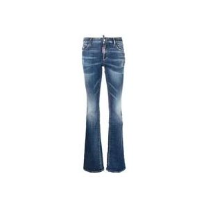 Dsquared2 Flared Jeans , Blue , Dames , Maat: 2XS