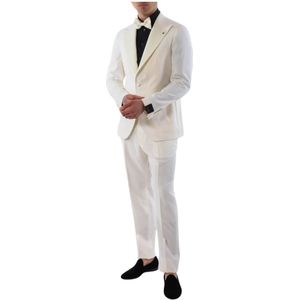 Tagliatore, Heren, Pakken, Wit, Maat: XL Wol,