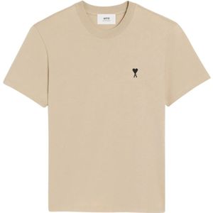 Ami Paris, Heren, Tops, Beige, Maat: XL Katoen,