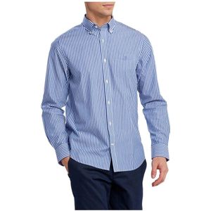 Gant, Heren, Overhemden, Blauw, Maat: S Katoen,