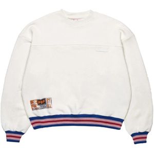 Pdf, Heren, Sweatshirts & Hoodies, Wit, Maat: M Katoen,