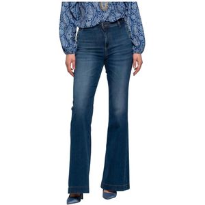Kocca, Dames, Jeans, Blauw, Maat: W24 Katoen,