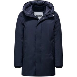 BomBoogie, Heren, Mantels, Blauw, Maat: L Wol,