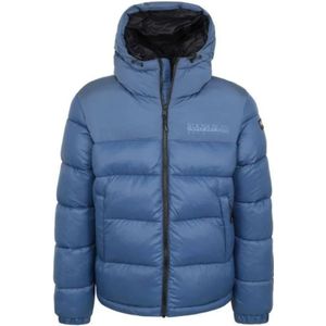 Napapijri, Heren, Jassen, Blauw, Maat: XL Synthetisch,