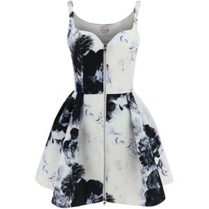 Alexander McQueen, Dames, Jurken, Veelkleurig, Maat: S Zijde,