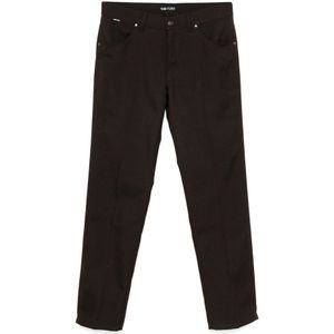 Tom Ford, Heren, Broeken, Bruin, Maat: W34 Wol,