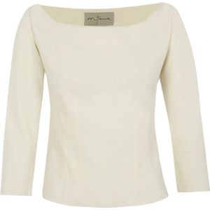 Cortana, Dames, Tops, Wit, Maat: 2XS Linnen,