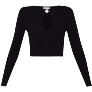 Liu Jo, Dames, Truien, Zwart, Maat: M Viscose,
